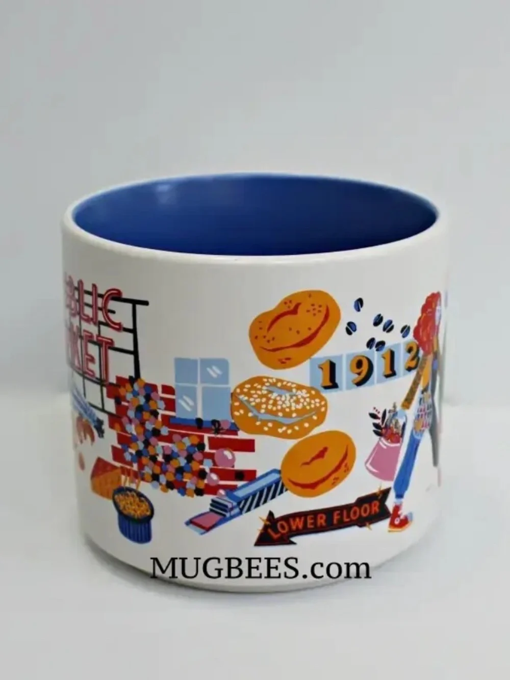 Starbucks Discovery Series Pike Place Ceramic Coffee Tea Cup Mug 14oz NEW